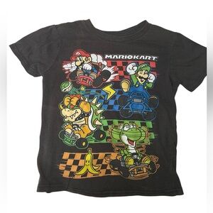Kids Mario Kart Graphic Tee - Black Size Small